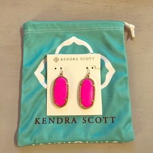Kendra Scott - Elle Gold Drop Earrings in Magenta